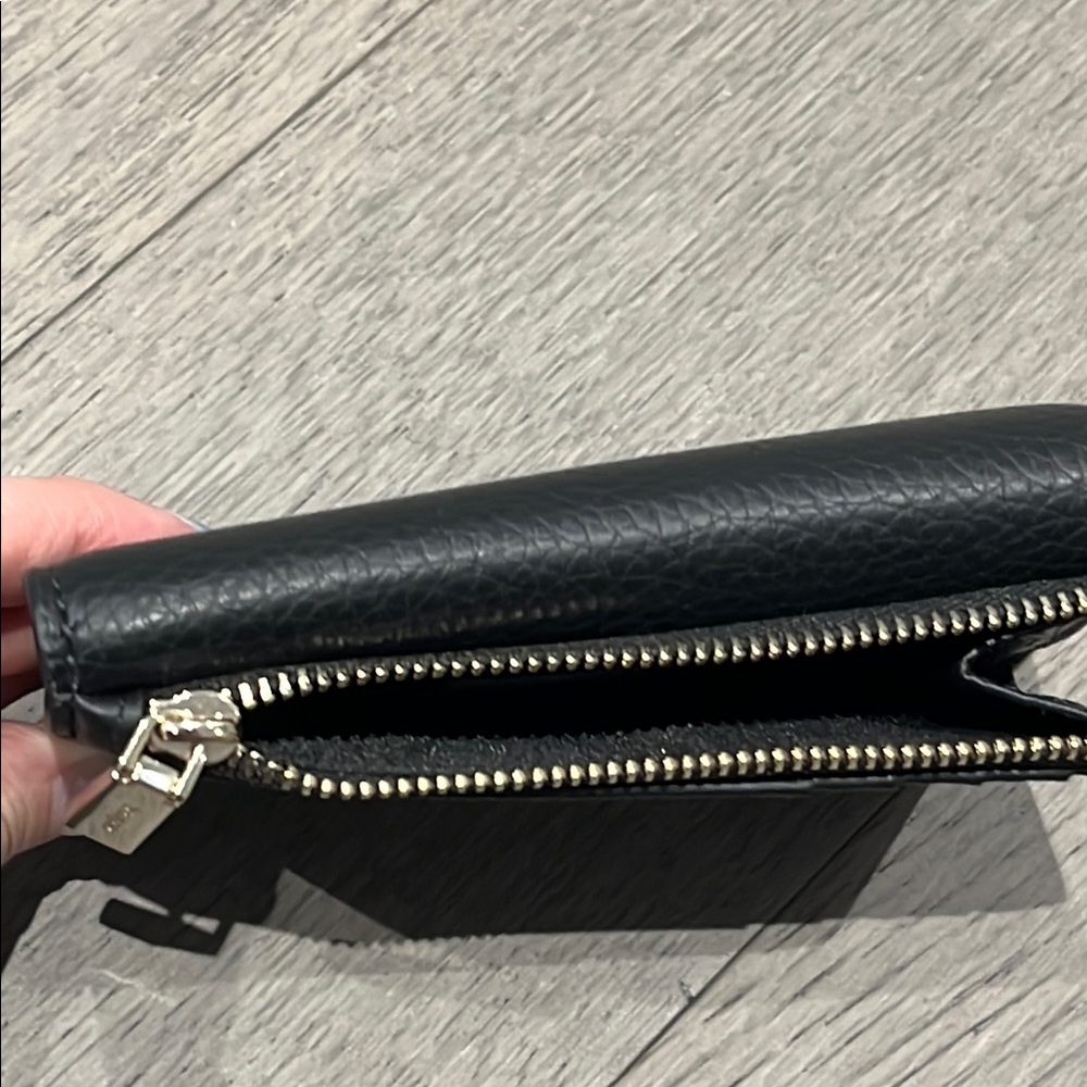 Kate Spade Black Dumpling Pebbled Leather Card Holder Wallet - Picture 8 of 9